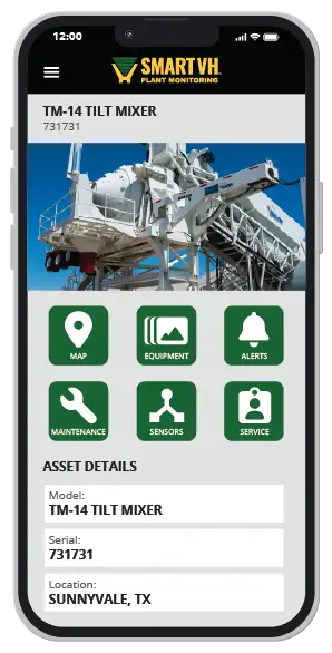 SmartVH – Batch Plant Monitoring App SmartVH - Batch Plant Monitoring App